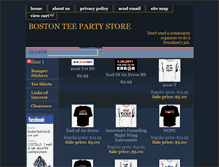 Tablet Screenshot of bostonteepartystore.com